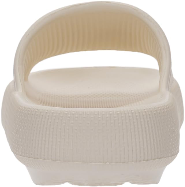 Joomra House Slippers for Women Mens Foam Pillow Shower Bath Bathroom Home Platform Sandals Slipers Cushion Cloud Slides for Ladies Female Male Sandles Beige 39-40