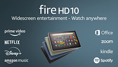 Amazon Fire HD 10 tablet, 10.1", 1080p Full HD, 32 GB, (2021 release), Black