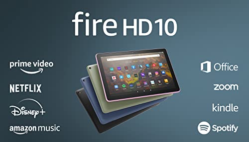 Amazon Fire HD 10 tablet, 10.1", 1080p Full HD, 32 GB, (2021 release), Black