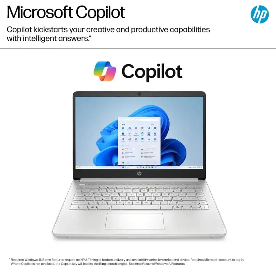 HP 2025 14 inch HD Laptop, Office Pro Lifetime License, Intel Processor N150, 16 GB RAM, 384 GB Storage(128GB UFS+256GB MSD), Copilot AI, Wi-Fi 6, Lightweight, Windows 11 Pro, w/Accessories