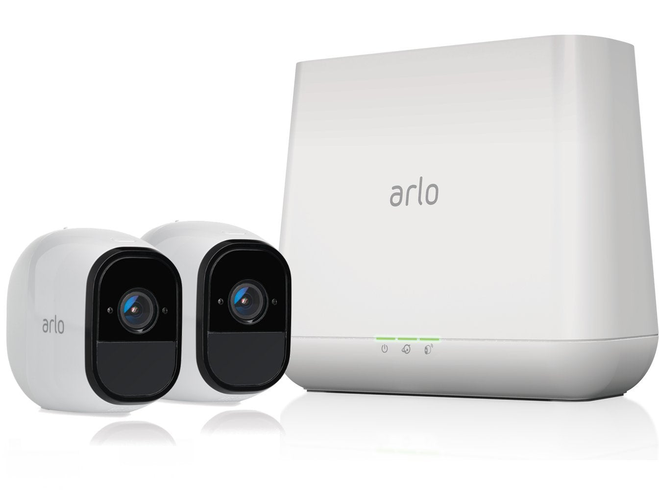 arlo Pro - Wireless Home Security Camera System | Rechargeable, Night vision, Indoor/Outdoor | 2 camera kit (VMS4230-100NAR) (Renewed)