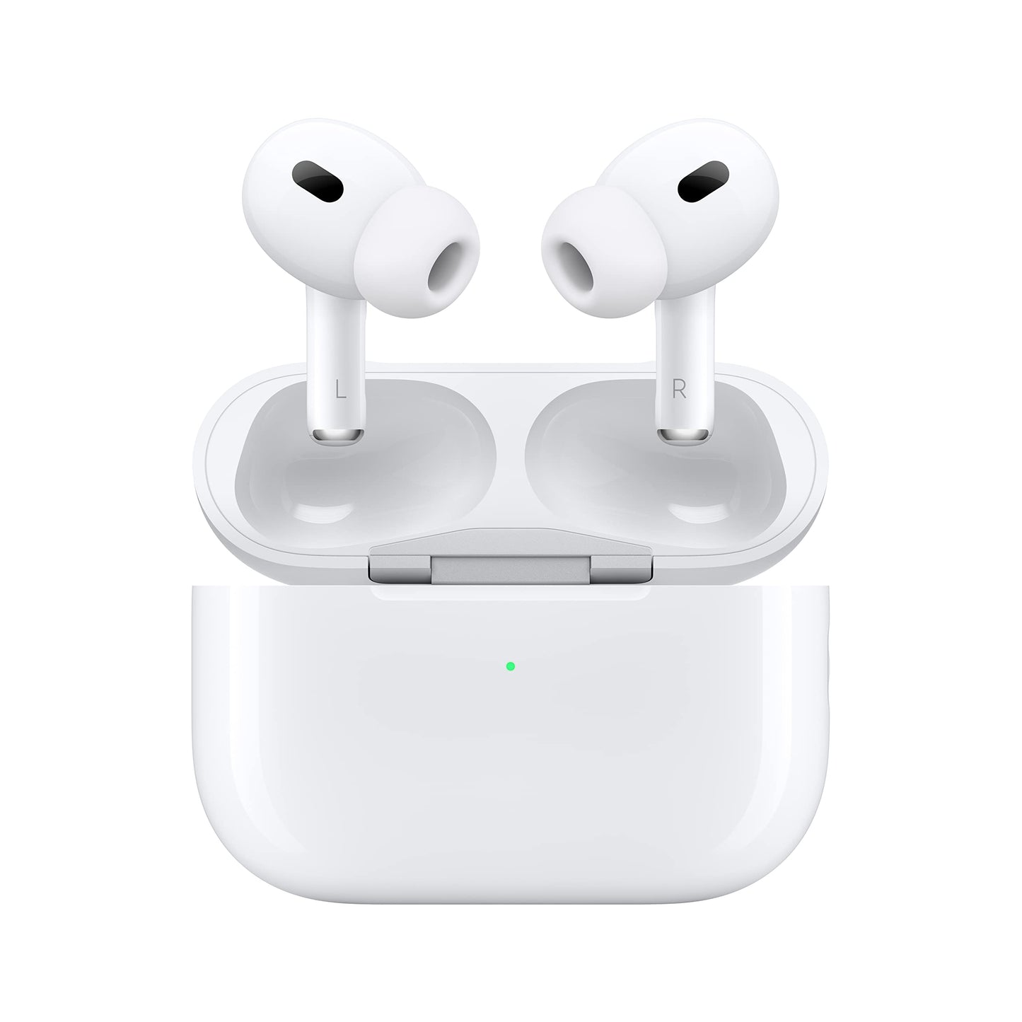 Apple AirPods Pro (2nd Gen) Wireless Earbuds, Up to 2X More Active Noise Cancelling, Adaptive Transparency, Personalized Spatial Audio MagSafe Charging Case (Lightning) Bluetooth Headphones for iPhone