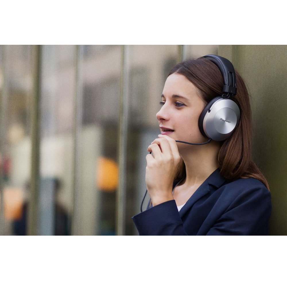 PIONEER H-Res Over-Ear Headphones, Silver SE-MS5T(S)