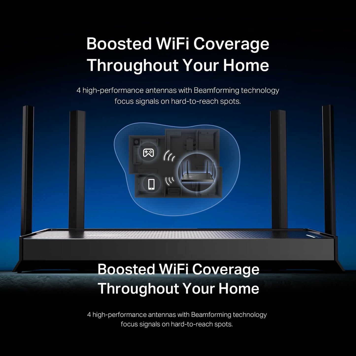 TP-Link Dual-Band BE3600 Wi-Fi 7 Router Archer BE230 | 4-Stream | 2ร2.5G + 3ร1G Ports, USB 3.0, 2.0 GHz Quad Core, 4 Antennas | VPN, EasyMesh, HomeShield, MLO, Private IOT | Free Expert Support