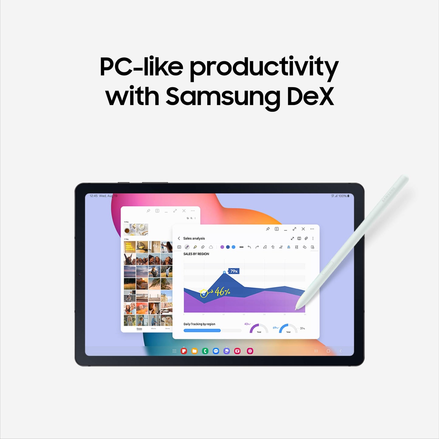 Samsung Galaxy Tab S6 Lite (2024) 10.4" 64GB WiFi Android Student Tablet, S Pen for Note-Taking, Gaming Ready, Long Battery Life, Expandable Storage, US Version, Oxford Gray, Amazon Exclusive