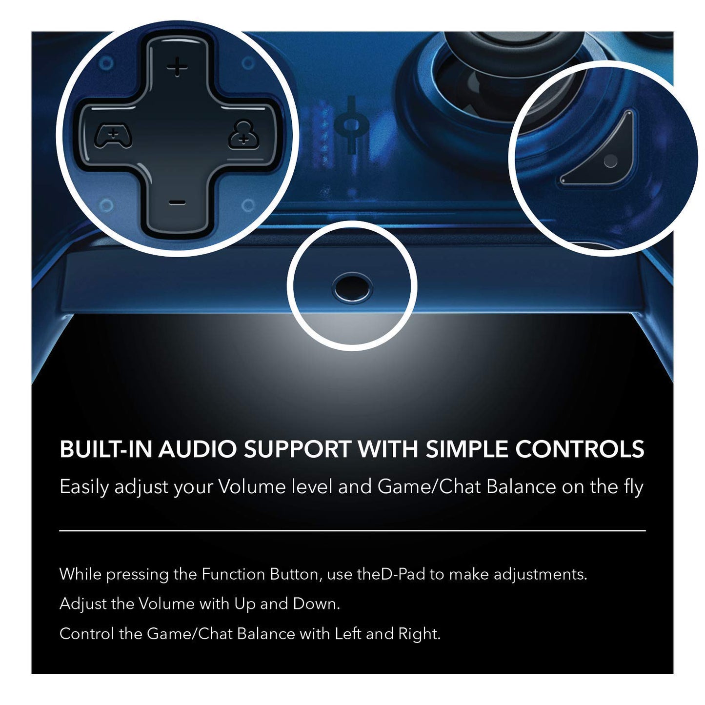 PDP Gaming Wired Controller: Midnight Blue - Xbox One