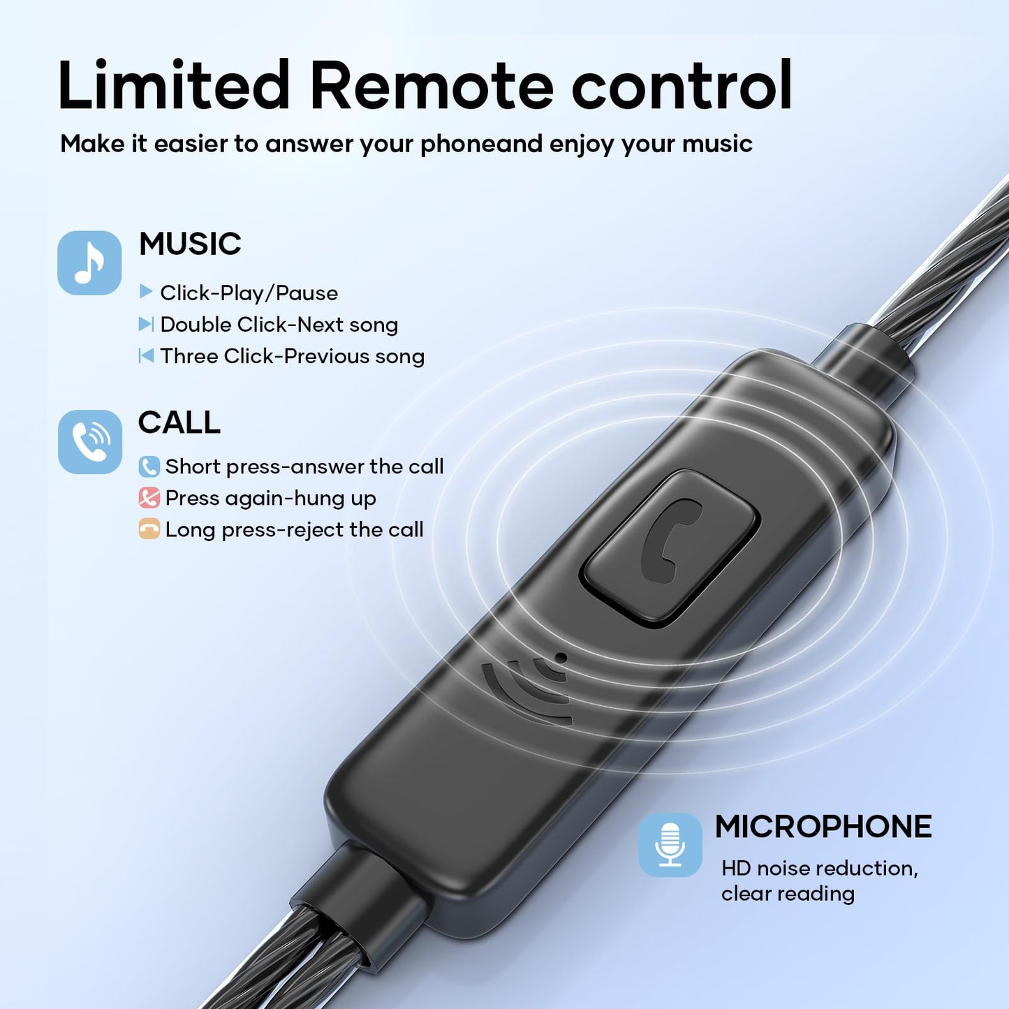 Wired Earbuds with Microphone 5 Pack, in-Ear Headphones with Heavy Bass, High Sound Quality Earphones Compatible with iPad, Laptop, MP3, Android Smartphones, Fits All 3.5mm Jack Device
