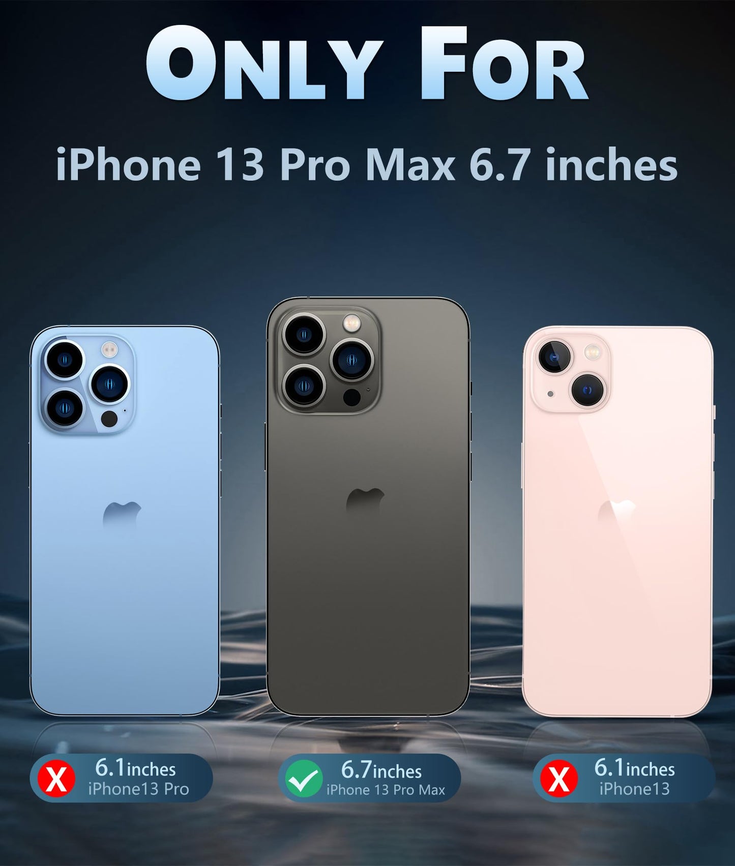 FNTCASE for iPhone 13 Pro-Max Case: Strong Magnetic Anti-Yellowing Slim Clear Case | Military Grade Protective & Shockproof Drop Protection Thin Transparent Phone Cover(Clear)