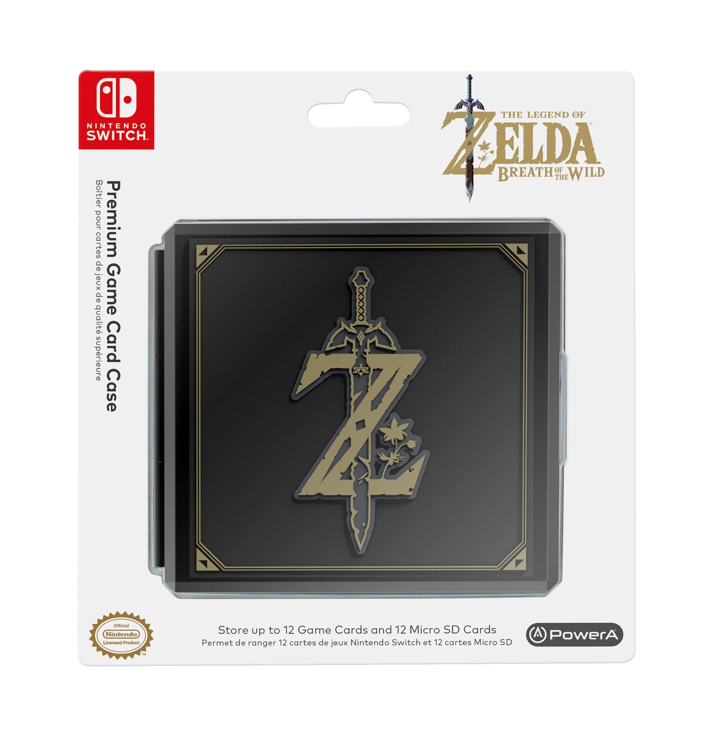 PowerA Premium Game Card Case - Zelda: Breath of The Wild "Z" Symbol - Nintendo Switch