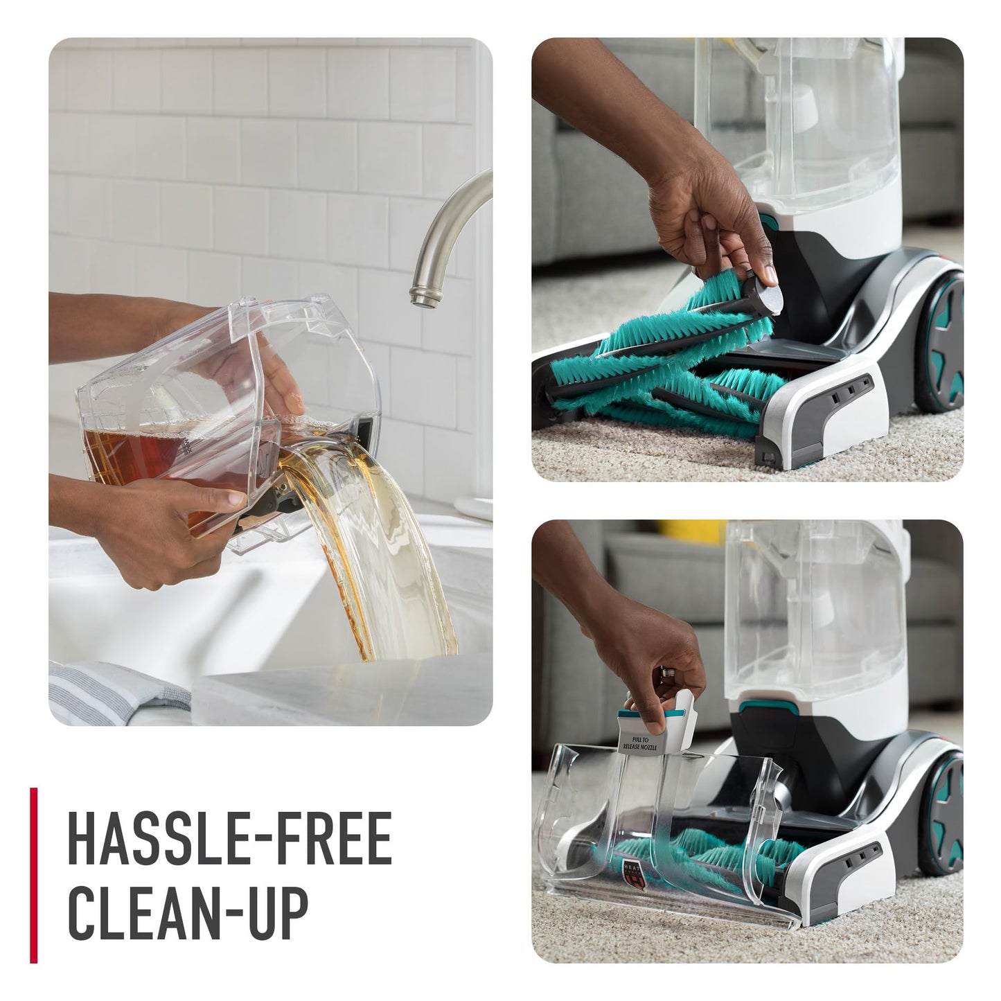 Hoover Smartwash Automatic Carpet Cleaner Machine, FH52000, Turquoise