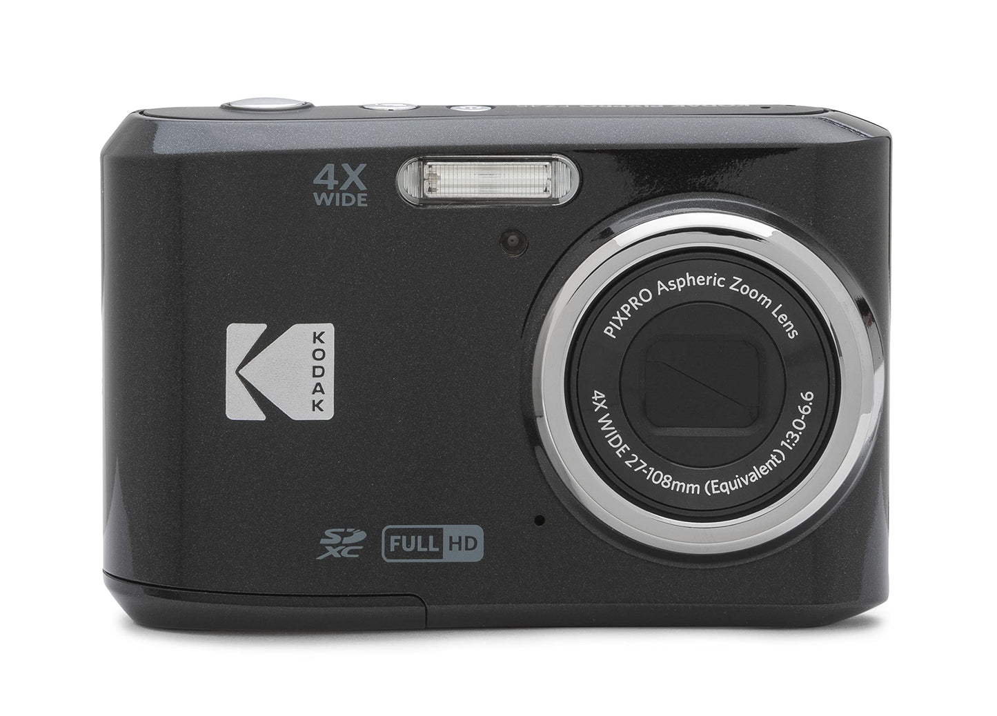 KODAK PIXPRO Friendly Zoom FZ45-BK 16MP Digital Camera with 4X Optical Zoom 27mm Wide Angle and 2.7" LCD Screen (Black)