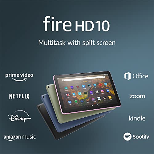 Amazon Fire HD 10 tablet, 10.1", 1080p Full HD, 32 GB, (2021 release), Black