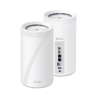 TP-Link 𝐃𝐞𝐜𝐨 BE75 BE17000 Tri-Band WiFi 7 Mesh System - 8-Stream, 17 Gbps, 200+ Device Connect, 10 Gbps Wired, AI Roaming, Google/Alexa, HomeShield 2-Pack