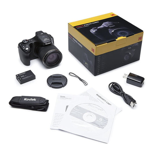 Kodak PIXPRO Astro Zoom AZ652-BK 20MP Digital Camera with 65X Optical Zoom and 3" LCD (Black)