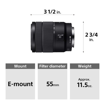Sony 18-135mm F3.5-5.6 OSS APS-C E-Mount Zoom Lens