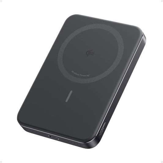 Anker MagGo Power Bank, Ultra-Slim 10,000mAh Magnetic Battery Pack, Qi2 Certified 15W Ultra-Fast MagSafe Compatible Portable Charger, Ergonomic Design, for iPhone16/15/14/13/12 Series Only