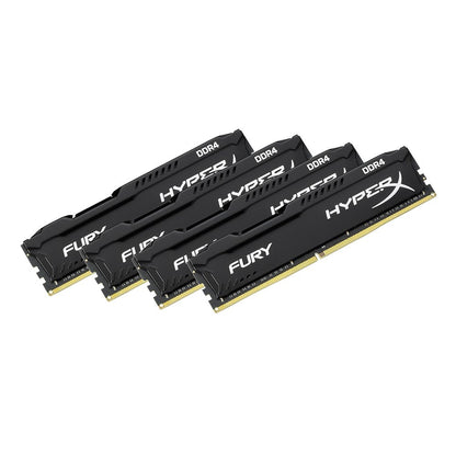 Kingston Technology HyperX Fury Black 64GB 2666MHz DDR4 CL16 DIMM Kit of 4 (HX426C16FBK4/64)