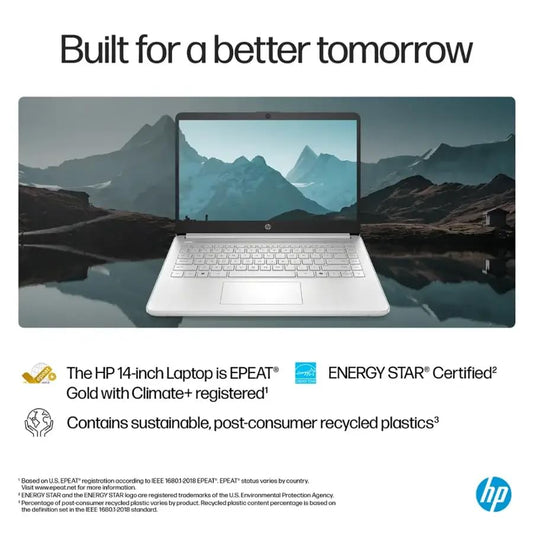 HP 2025 14 inch HD Laptop, Office Pro Lifetime License, Intel Processor N150, 16 GB RAM, 384 GB Storage(128GB UFS+256GB MSD), Copilot AI, Wi-Fi 6, Lightweight, Windows 11 Pro, w/Accessories