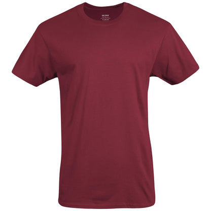Gildan Men's Crew T-Shirts, Multipack, Style G1100, Navy/Charcoal/Cardinal Red (5-Pack), Large
