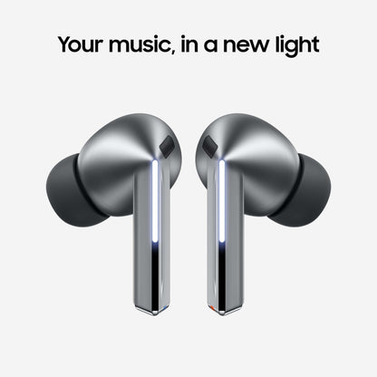 Samsung Galaxy Buds 3 Pro AI True Wireless Bluetooth Earbuds, Noise Cancelling, Sound Optimization, Redesigned Comfort Fit, Silver [US Version, Amazon Exclusive, 2Yr Warranty]