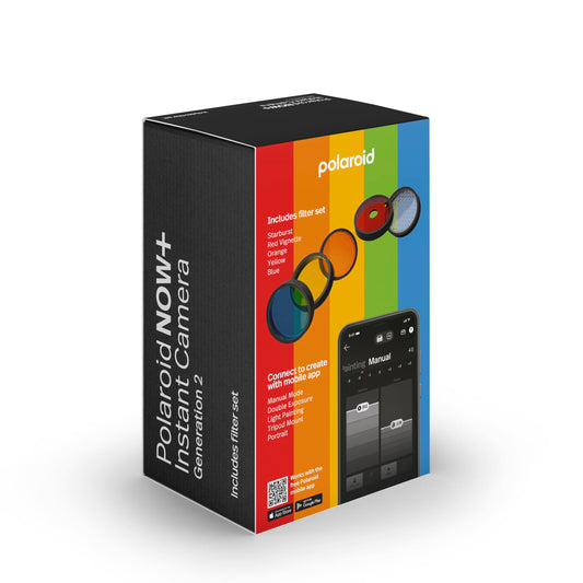 Polaroid Now+ 2nd Generation I-Type Instant Film Bluetooth Connected App Controlled Camera - White (9077)