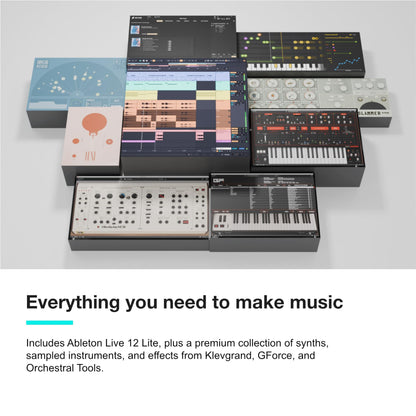 Novation Launchkey 49 MK4 – 49 key Semi-Weighted, USB, MIDI Keyboard Controller with DAW Integration. Chord & Scale Modes, 8 Drum Pads, & Arpeggiator — Includes Software Bundle for Music Production