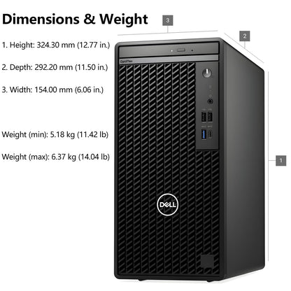 Dell OptiPlex 7020 Desktop Computer, 7000 Tower Dekstop PC, Intel Hexa-Core i5-12500 (Beat i7-11700), 32GB DDR5 RAM, 1TB PCIe SSD, DVDRW, USB WiFi Adapter, RJ-45, HDMI, DisplayPort, Windows 11 Pro