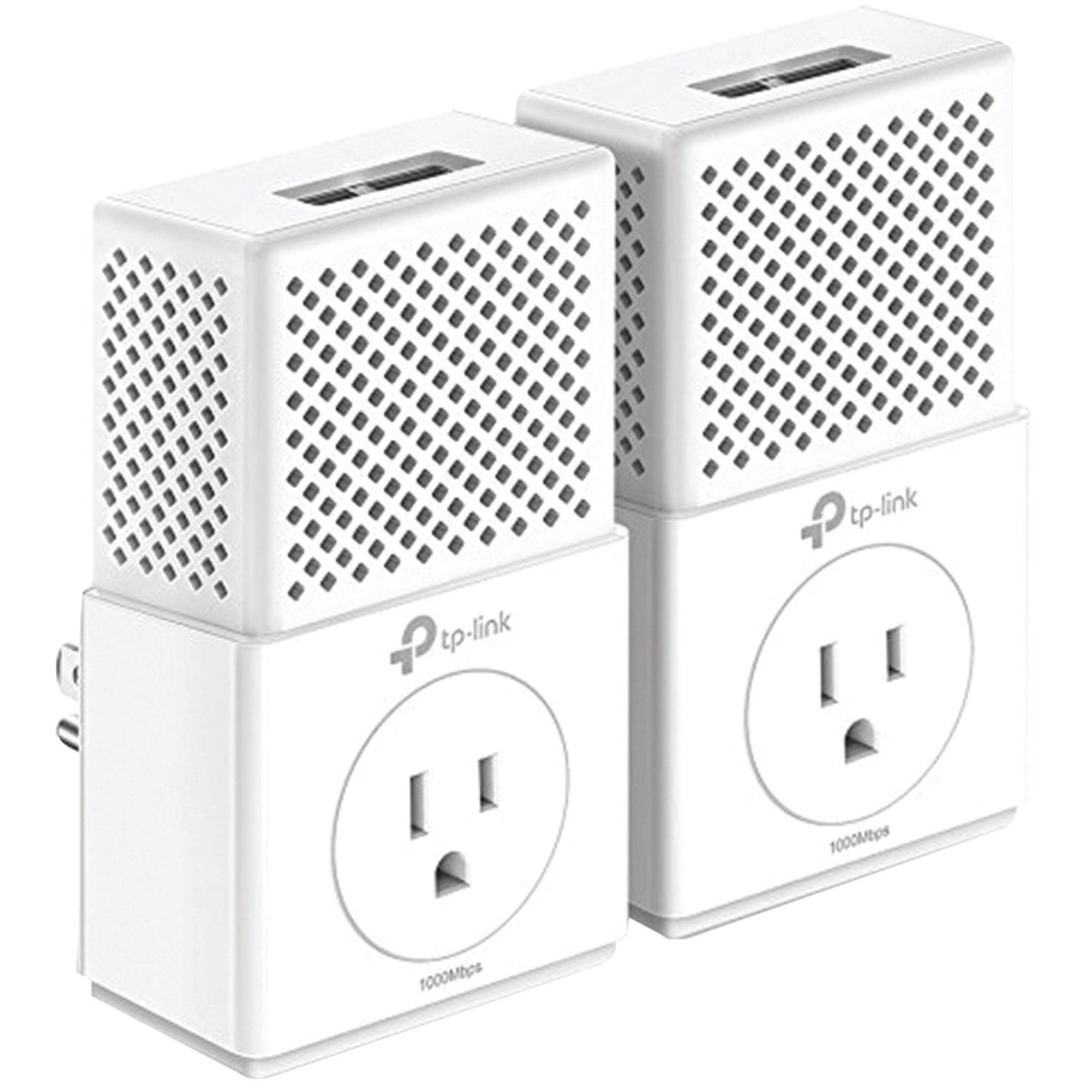 TP-Link AV1000 2-Ports Gigabit Powerline ethernet Adapter, Power Outlet Pass-Through, Powerline speeds Up to 1000Mbps (TL-PA7020P KIT)