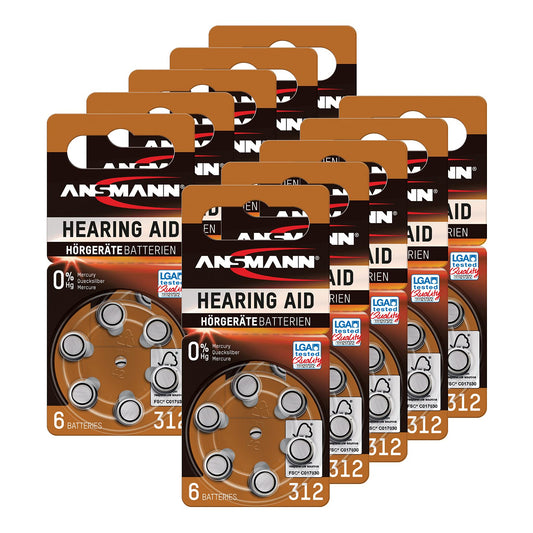 Ansmann Hearing Aid Battery Size 312 Hearing Aid Battery (5013233-590)
