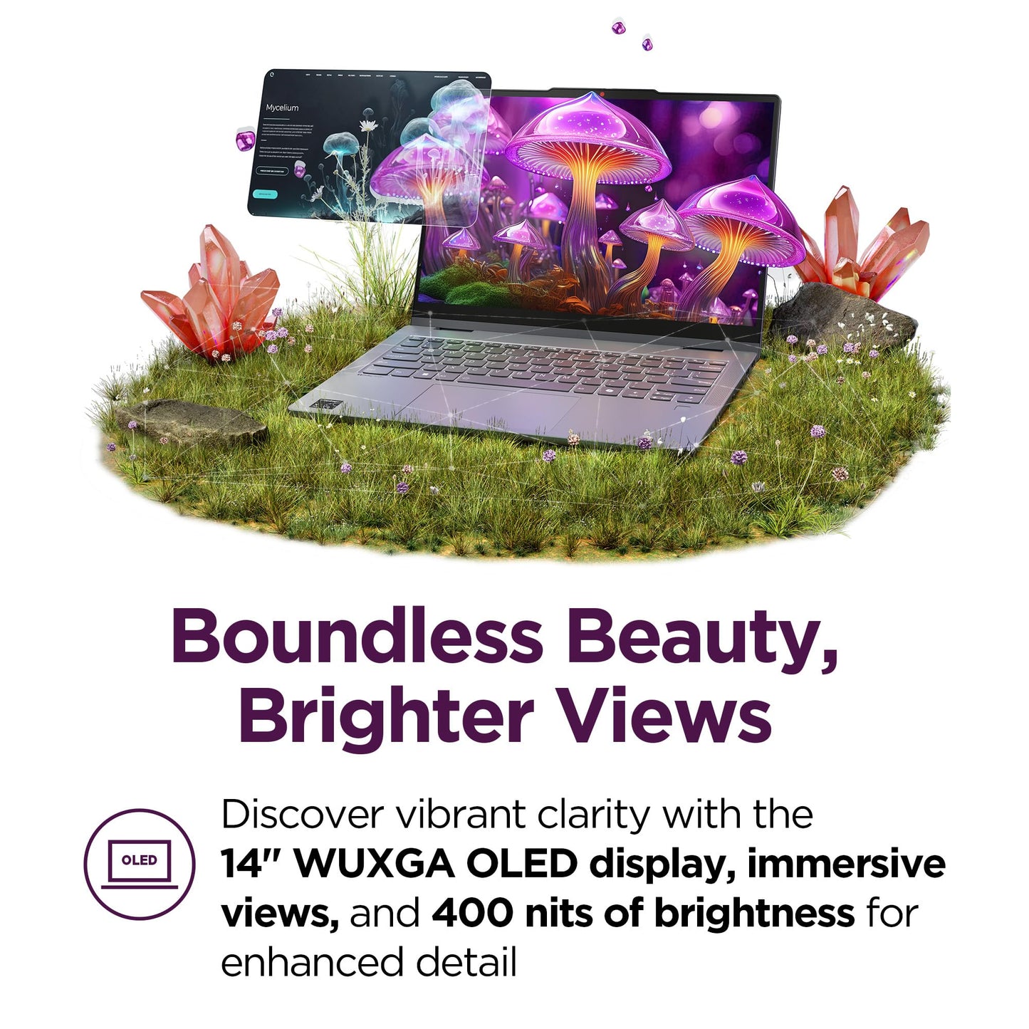 Lenovo IdeaPad 5X 2-in-1 Copilot+ Extra-Long Battery Life 14" WUXGA FHD+ OLED Touch Display 16GB Memory 512GB Storage Snapdragon X Plus 8-core Processor Windows 11 Home, Pen Included, Luna Gray
